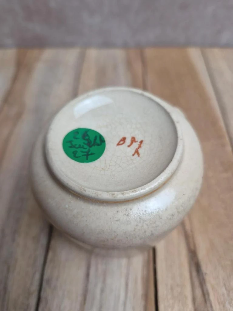 Taza antigua de terra de fer – decoración japonizante – finales S.XIX – photo 6